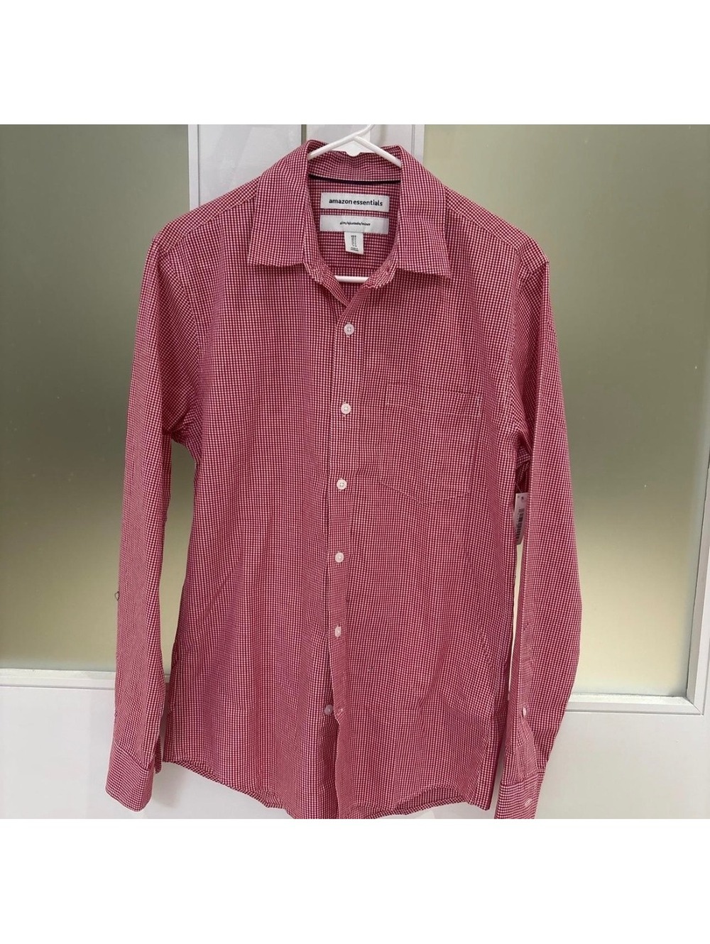 Red Gingham NTW button up shirt Men’s XS